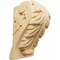 Ekena Millwork 2 1/2"W x 2 1/4"D x 4"H Small Acanthus Leaf Block Corbel, Maple CORW02X02X04BAMA - alternate 1